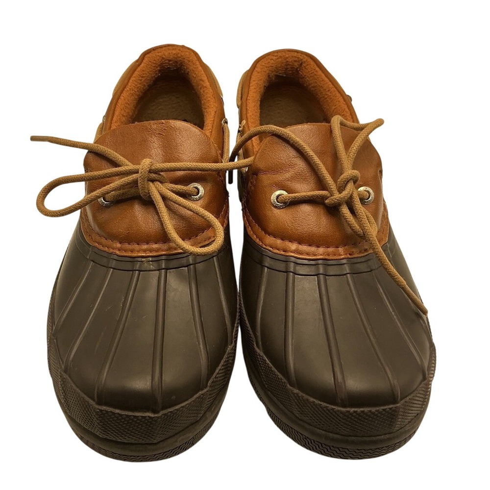 Sperry Top-Sider Saltwater Brown Leather Waterproof Duck Boots STS94051 Womens 7